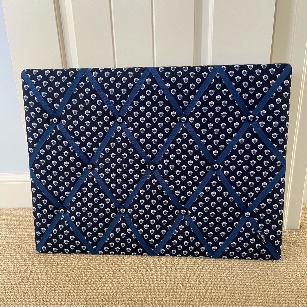 Vera Bradley navy pin board